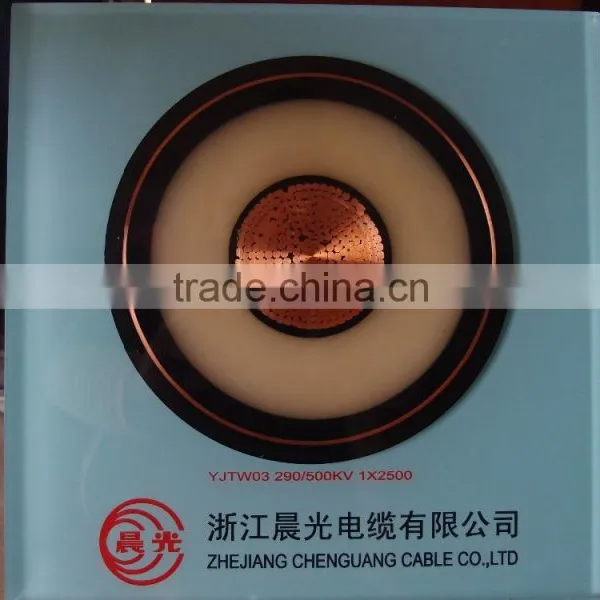 500kV Longitudinal Water-resistant Power Cable of XLPE Insulated Corrugated Aluminum-sheathing PE Sheathed Power Cable photo-2