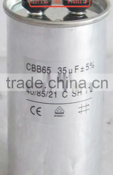 CBB65 Motor Capacitor Air Conditioner Capacitor CBB65 Air Conditioner Motor Start Run Capacitor 35uF 450VAC 50/60Hz