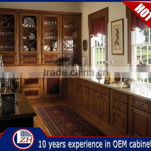 European Solid Wood Kitchen Cabinet,Modular Kitchen Designs China photo-2