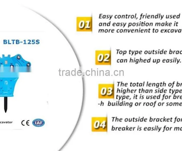 BLTB-125S Rock Mining Breaker, Rock Breaker , Breaker Tool , Mining Breaker, Road Breaker at the Resonable Price for Excavator photo-2