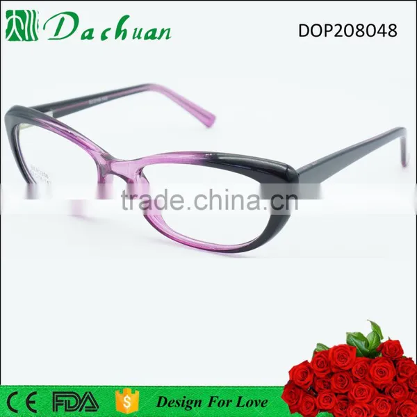 Cellulose Fake Acetate Cat Eye Shape USD 1 Cheap Optical Eyeglasses Frames photo-2
