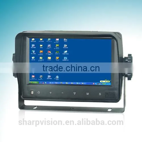 7 Inch LCD Quad VGA Vehicle Monitor With Touch Screen & Touch Buttons photo-3