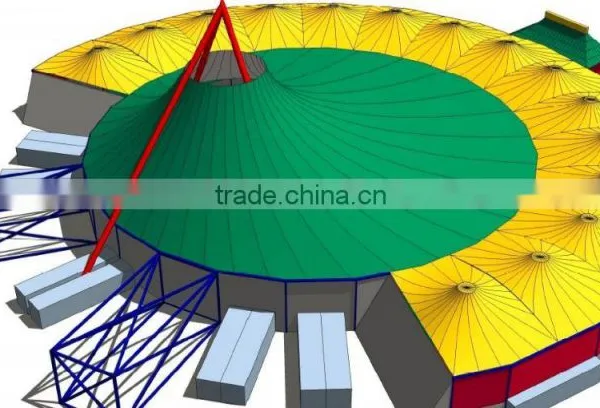 Tensile Fabric Architecture Design for Archaize Building Like Shaolin Temple in Beijing Chaoyang Park photo-3