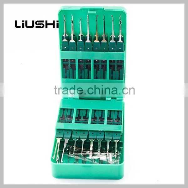 China Supplier Transparent Cutaway Padlock +32 Pcs Klom Locksmith Tools Lock Pick Set photo-2