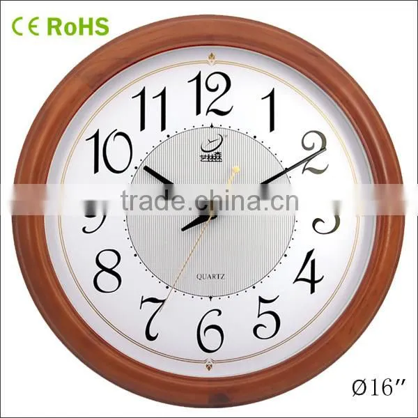 16 Inch Wooden Painting Wall Clock Decorative Wall Clock