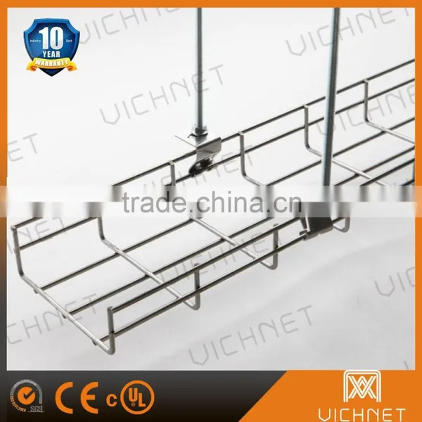 UL, CE, RoHS Perforated Galvanized Stainless Steel Wire Basket Cable Tray photo-2
