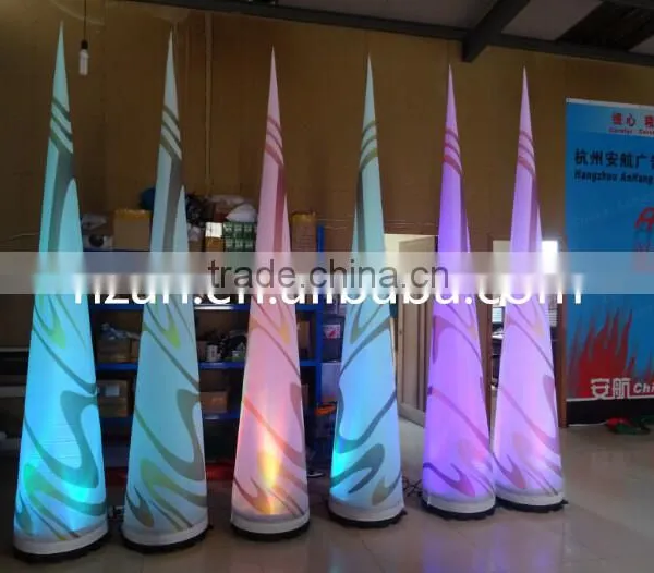 Colorful Light Up Inflatable Wedding Cone photo-3