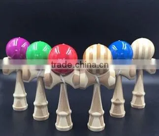 Professional High Quality Intelligence Toys Fitness Building Bamboo Kendama Ball