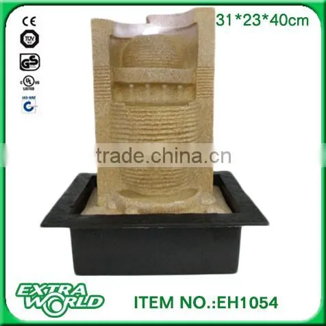 Resin Standing Water Decor Wall Mounted Fountain