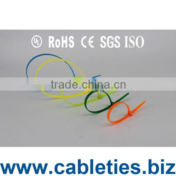 Nylon Heavy Duty Electrical Ties Sticker Custom Size With Multi Color