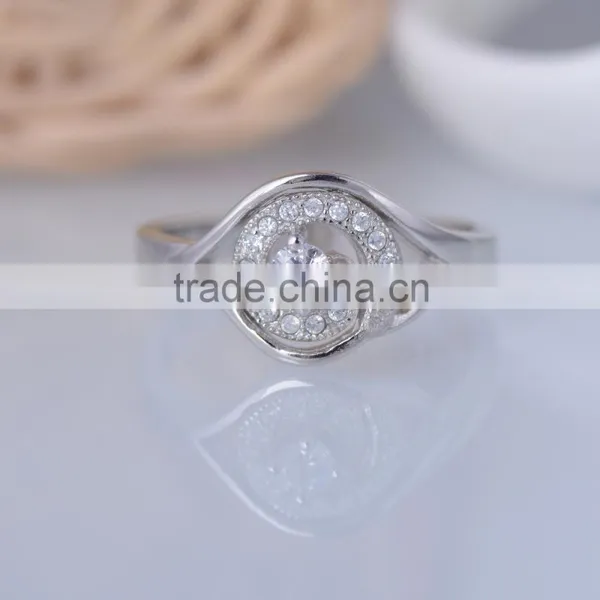 Wholesale 925 Sterling Silver Ring Evil Eye Micro Zircon Pave Setting Ring photo-3