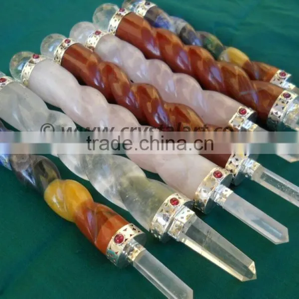 MIX GEMSTONE TWISTED HEALING STICKS photo-2