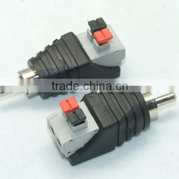 RCA PLUG RCA Female Plug RCA to 2pin Spring Connector CAT5 CAT6 Cable to AV Phono Male RCA Connector Jack Plug for CCTV photo-3