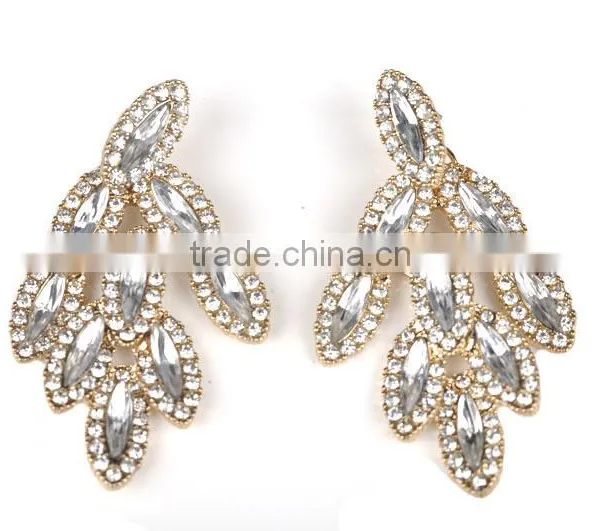 Fashion Crystal Alloy Necklace Earring Set Jewelry photo-5
