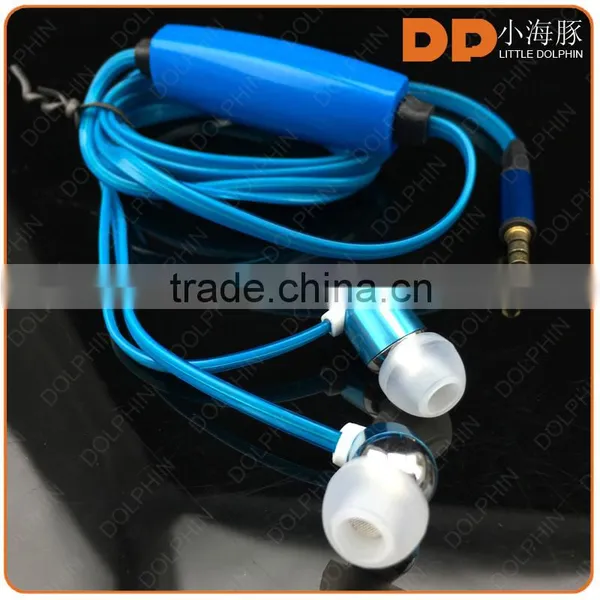 Light up Earphone Stereo Cute and Cheap Glowing el Earphones for Mobile Phone photo-3