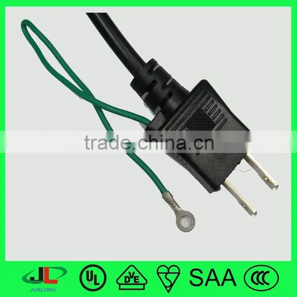 PSE 2 Pin Plug Electrical Cable Wire With Grounding Wire and IEC C13 Plug photo-5