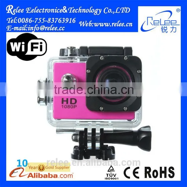 Factory Wholesales Full HD 1080P Wifi Underwater Helmet Extreme Sports Video Action Camera With 30m Waterproof photo-3