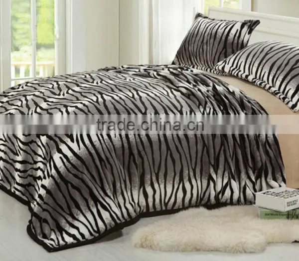 Super Soft Thick Printing Flannel Fleece Blanket, Leopard Blanket photo-3