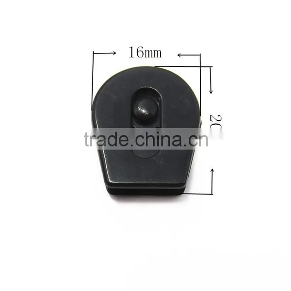 Hot Sale Black Cord Rope Lock Plastic Stopper photo-3