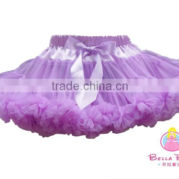 Romantic Tutu Fluffy Tutu Skirt With Ribbon for Kids Satin Tutus Skirt photo-2