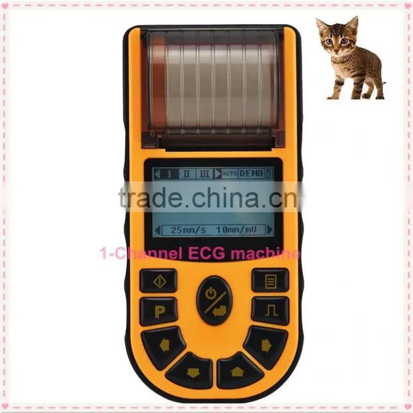 CE Approved Handheld 1-channel Veterinary Electrocardiograph/EKG/ECG Machine EKG-80V photo-3