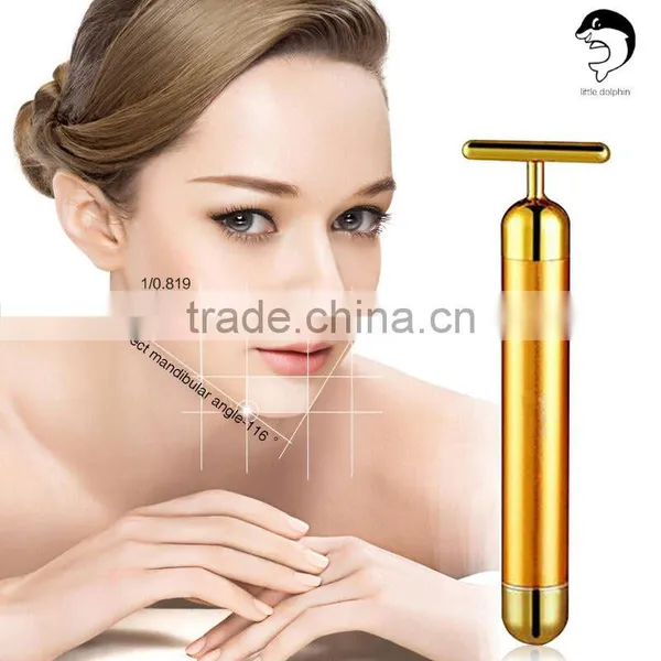 Energy 24K Gold Beauty Bar Vibrating Facial Massager photo-3