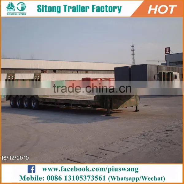 Direct Factory Low Price 3 Axles Low Bed Trailer / 50 Tons To 120 Tons Low Bed Semi Trailer for Sale photo-4