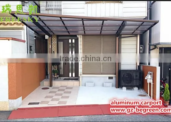 Easy Installation Garden Sun Shade Aluminum Single Slope Carport photo-5