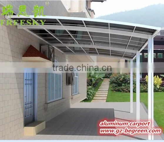 Modern 2 Car Aluminum Metal Frame Design Outdoor Gazebo Waterproof Folding Car Garage Carport for Sale photo-4