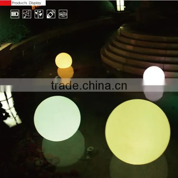 Waterproof Cordless Rechargeable Chrismas Plastic Ball Ornament/ Led Glow Swimming Pool Ball photo-3
