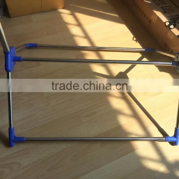 Living Room Triangle Foot Clothes Rack and Hangers photo-5