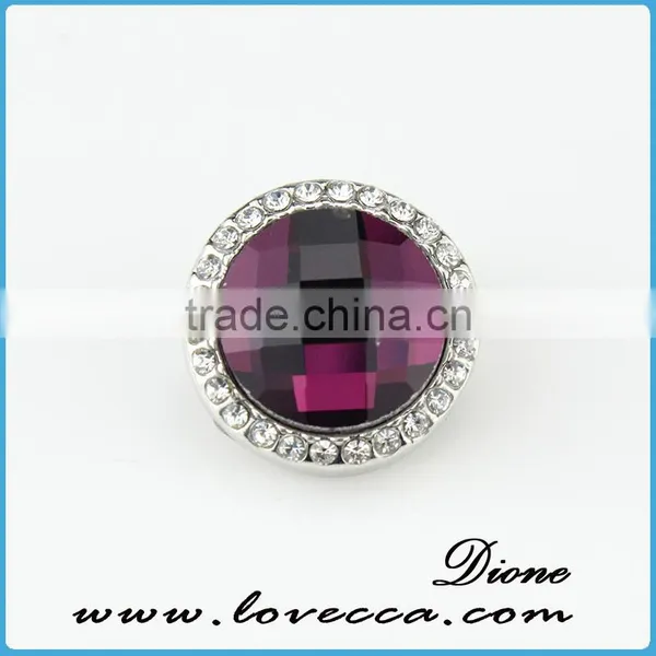 18mm Crystal Snap Button Charm photo-6