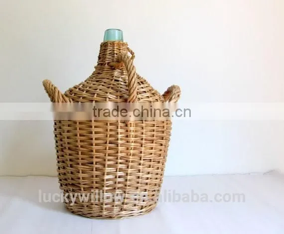 Vintage French Wicker Demijohn photo-2