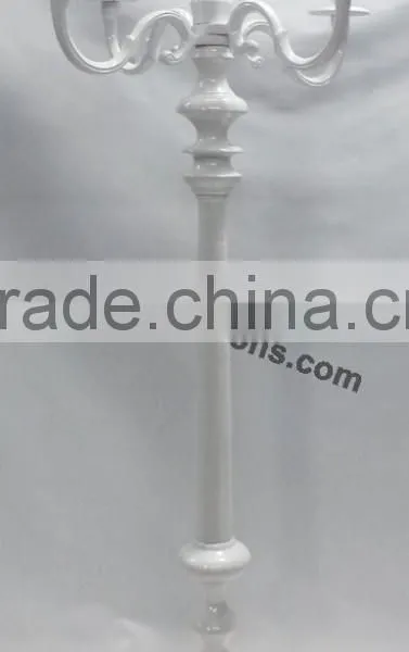White Wedding Aluminium Candelabra on Sale , Decorative Tall Wedding Candelabra Centerpiece, photo-6