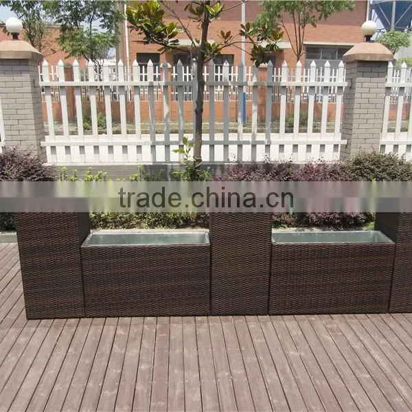 Outdoor 5 Pics Rattan Flowerpot Sets Garden Supplies photo-2