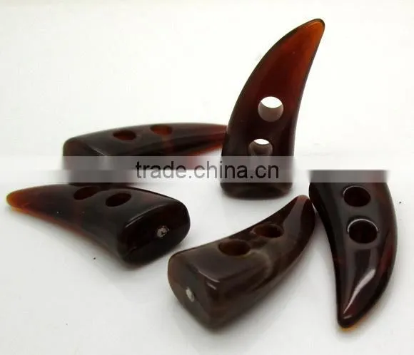 Horn button for coats, water buffalo horn toggles,horn button for suit
