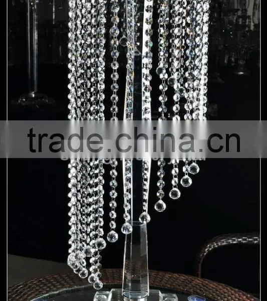 Popular Wedding Crystal Candelabra Flower Stand for Wholesale