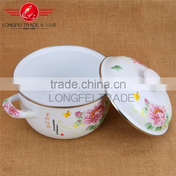 Full Flower Stew Pot Enamel Cookware Pot / Stew Pot photo-4