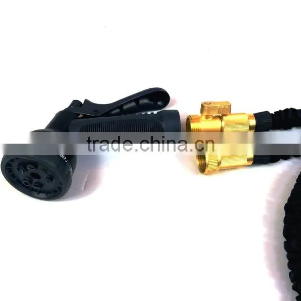 Expandable Garden Hose Black With Brass Connectors photo-2