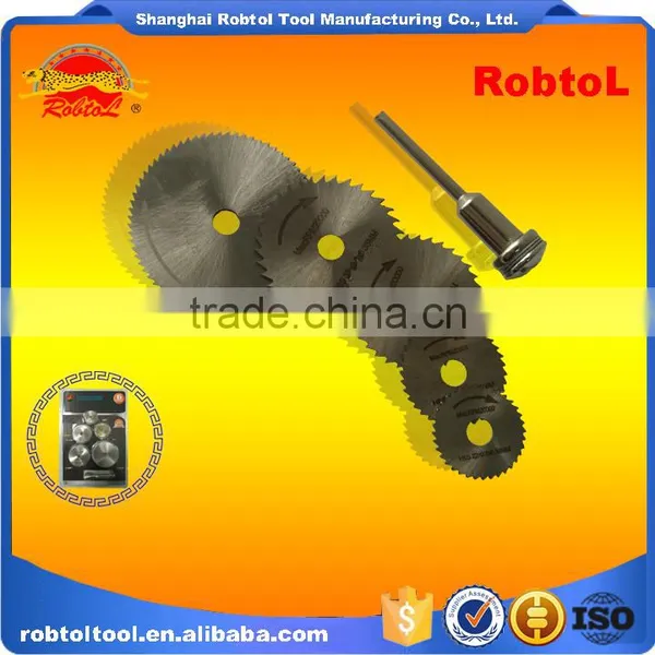 6pcs Set HSS Circular Saw With Mandrel Shank Cut off Wheel Dremel Die Grinder Rotary Tool Cut Pipe Wood Metal photo-4