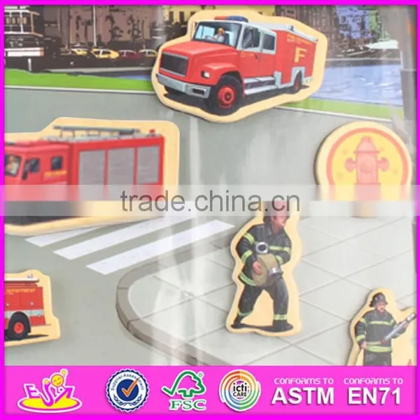 2016 New Design 23 Pieces Kids Educational Toy Wooden Custom Magnetic Puzzles W14J004 photo-2