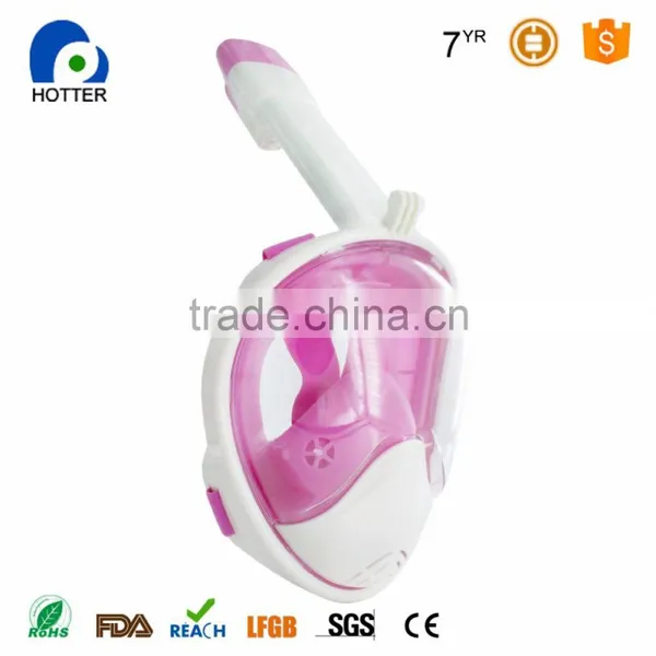New Snorkel Full Face Mask Diving Equipment for Watersport Liquid Silicone Top Quality photo-6