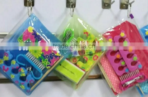 Promotional Pedicure Tools Nail File Feet Brush Set in PVC Bag photo-3