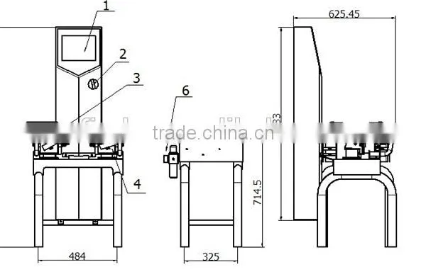 Conveyor Belt Metal Detector and Check Weigher. Metal Detector for Food Processing Inspection With Check Wigher photo-5