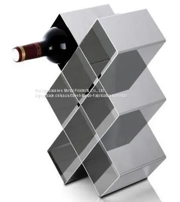 Wine Cabinet/Shelf Home Decoration Stainless Steel Sheet Metal Fabrication photo-2