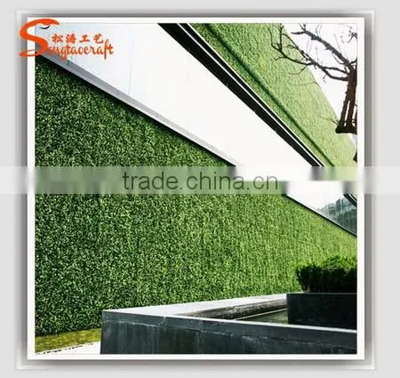 Green Artificial Garden Plant Wall photo-6