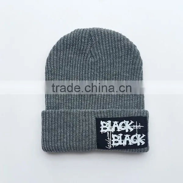 Top Quality Label Patch Beanies Winter Ski Kintted Cap photo-4
