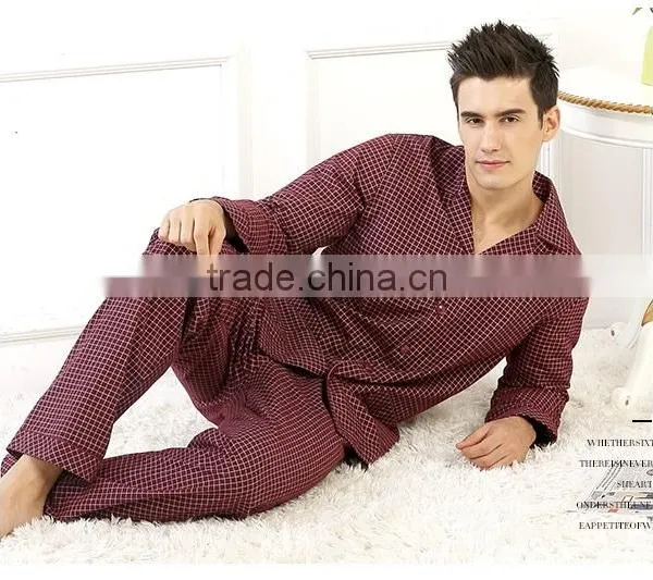Wholesale Comfortable Pajamas for Men Cotton Pajamas Sleepware photo-2