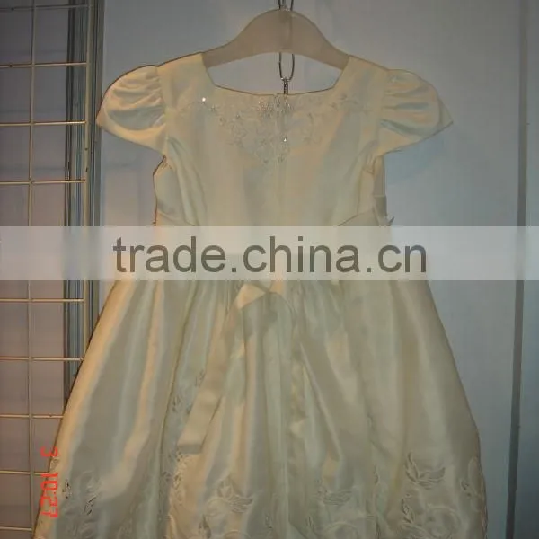 Girl Stylish Flower White Dress photo-3