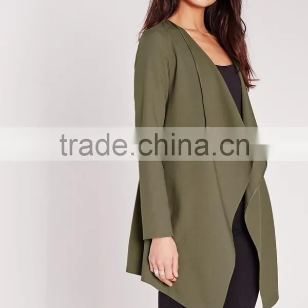 Outdoor Women Cheap Khaki Thin Outer Layer Waterfall Jacket photo-4